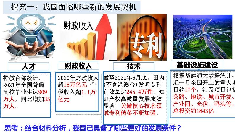 人教部编版九年级下册道德与法治--4.1中国的机遇与挑战课件PPT07