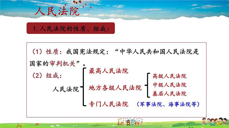 人教版道德与法治八年级下册  3.6.5 国家司法机关【课件】第8页