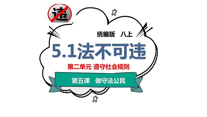 部编版八年级道德与法制上册----5.1法不可违(公开课课件)第3页