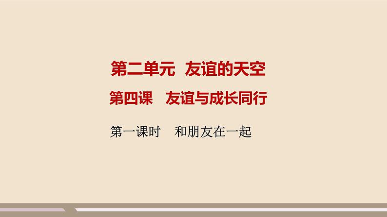 人教部编版道德与法治七年级上册第二单元第四课第一课时  和朋友在一起课件PPT02