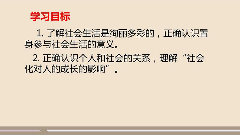 人教部编版道德与法治八年级上册第一单元第一课第一课时   我与社会课件PPT02