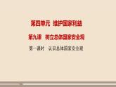 人教部编版道德与法治八年级上册第四单元第九课第一课时   认识总体国家安全观课件PPT