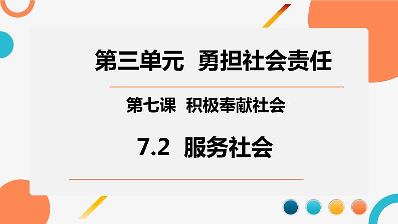 7.2服务社会课件-2021-2022学年部编版道德与法治八年级上册第1页