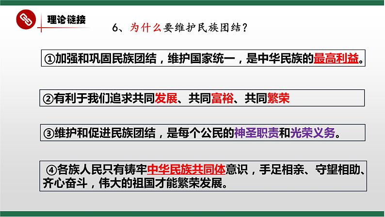 2021-2022学年部编版道德与法治九年级上册 第四单元 和谐与梦想复习课件第7页