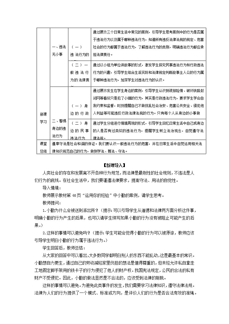 第五课《做守法的公民》教学设计02