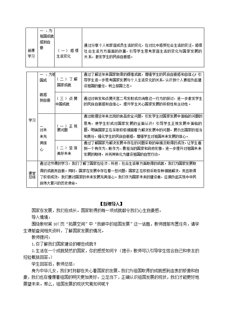 第十课《建设美好祖国》教学设计02