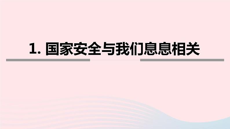 9.1 认识总体国家安全观课件第6页