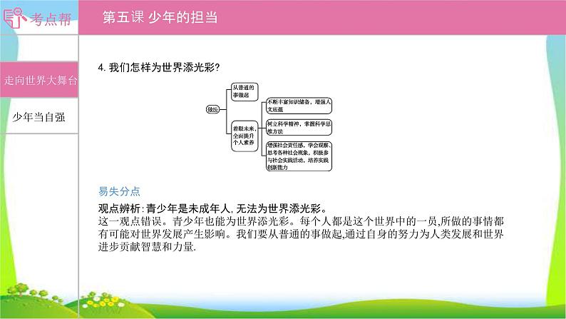 部编版中考道德与法治复习九下第3单元走向未来的少年优质课件PPT第2页