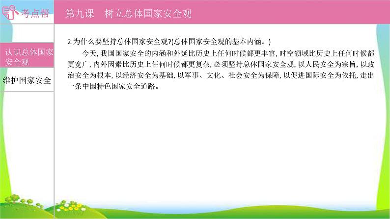 部编版中考道德与法治复习八上第4单元维护国家利益优质课件PPT07