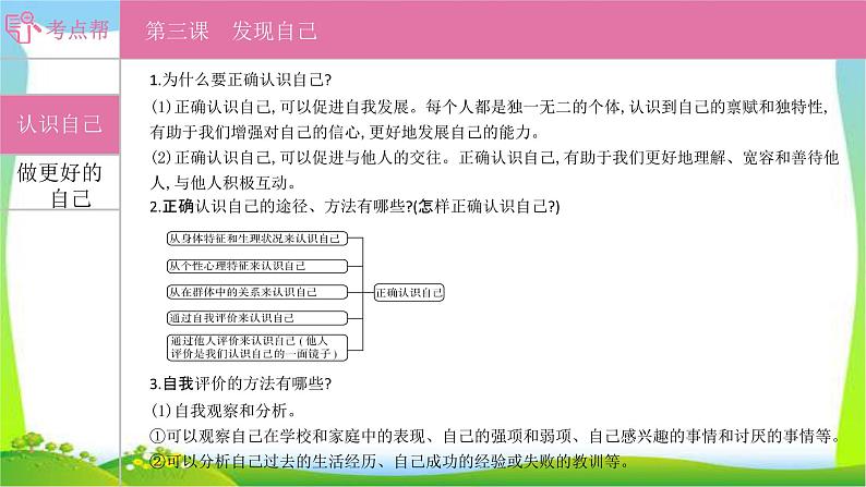 部编版中考道德与法治复习七上第1单元成长的节拍优质课件PPT第8页