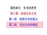 10.2活出生命的精彩课件2021-2022学年部编版道德与法治七年级上册