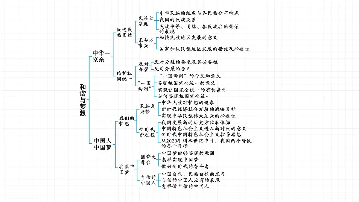 2022届 初中道德与法治 一轮复习 第五部分（九年级上册） 第四单元　和谐与梦想 课件第3页
