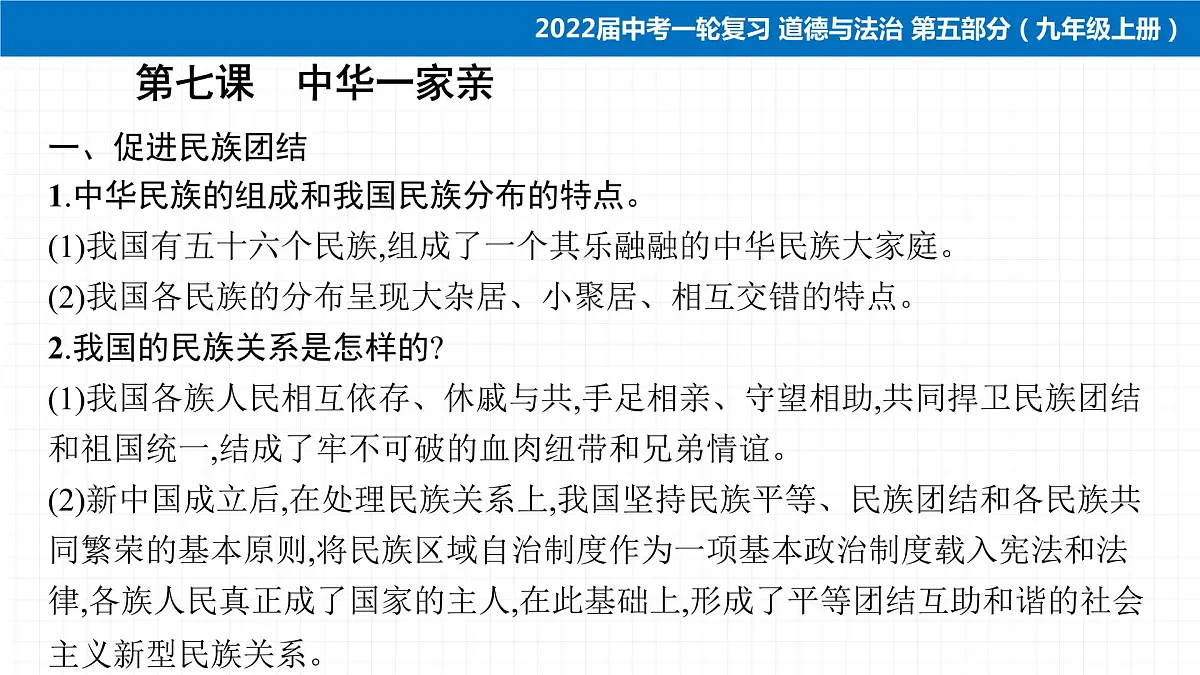 2022届 初中道德与法治 一轮复习 第五部分（九年级上册） 第四单元　和谐与梦想 课件第5页