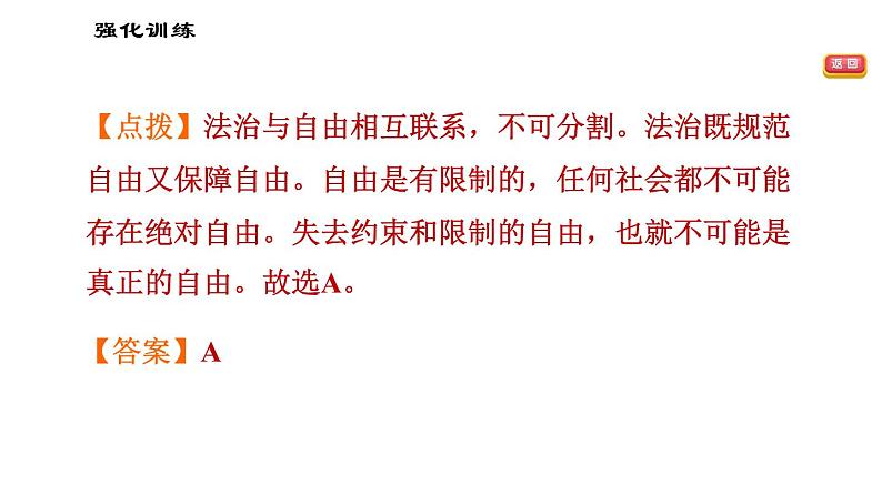 人教版八年级下册道德与法治 第四单元易错专训 习题课件第5页