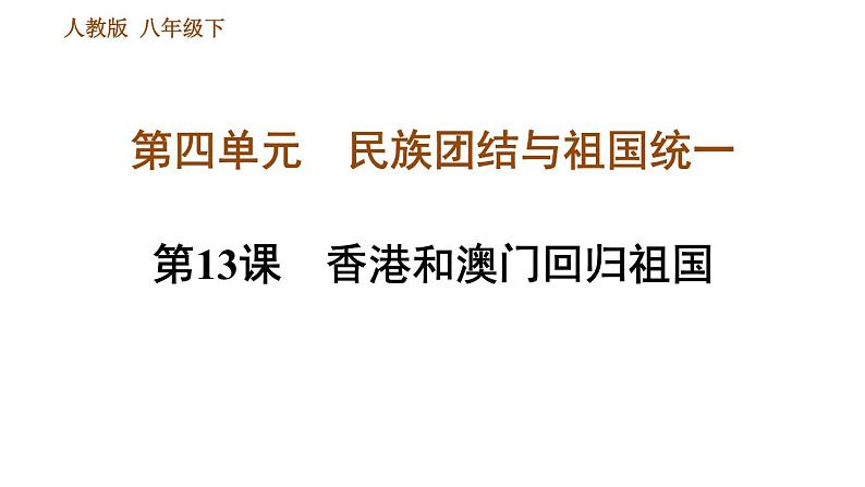 人教版八年级下册道德与法治 第4单元 习题课件01