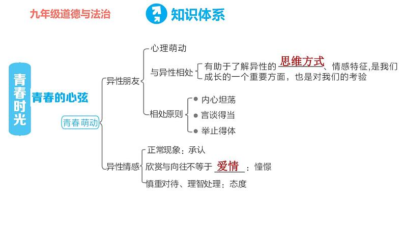 人教版七年级下册道德与法治 第一单元复习训练 习题课件第4页