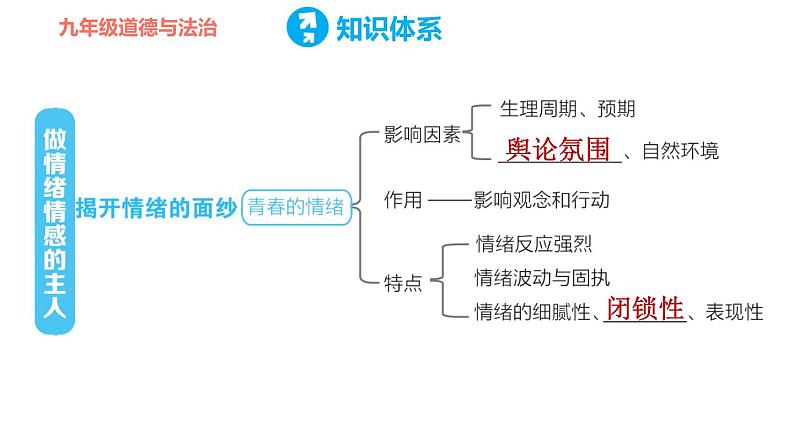 人教版七年级下册道德与法治 第二单元复习训练 习题课件第2页