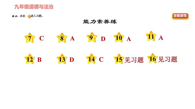 人教版七年级下册道德与法治 第1单元 第3课 青春的证明 习题课件03