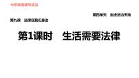 初中政治 (道德与法治)生活需要法律习题ppt课件