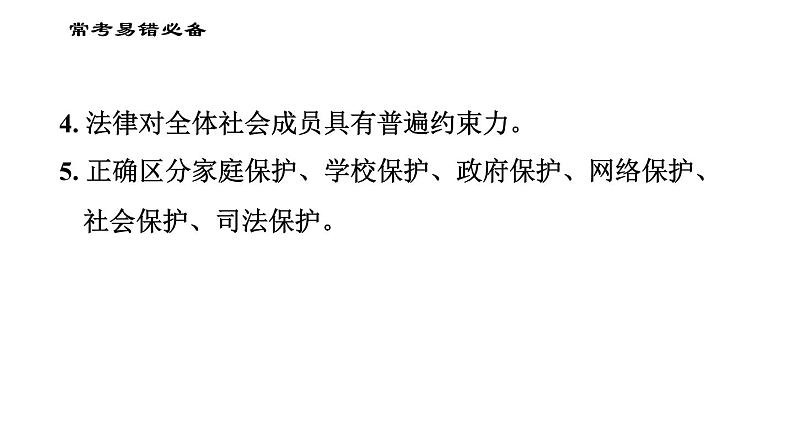 人教版七年级下册道德与法治 第四单元易错专训课件PPT第3页