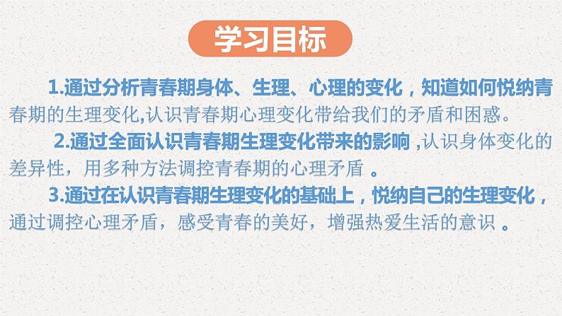 1.1悄悄变化的我-2021-2022学年人教版七年级下册道德与法治课件（共30张PPT）02