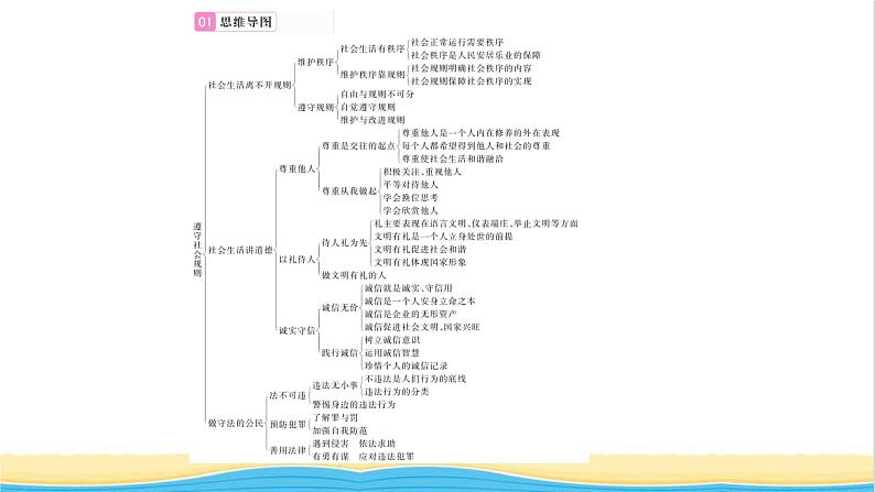 八年级道德与法治上册第二单元遵守社会规则单元复习与小结习题课件新人教版02