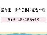 八年级道德与法治上册第四单元维护国家利益第九课树立总体国家安全观第1框认识总体国家安全观作业课件新人教版2