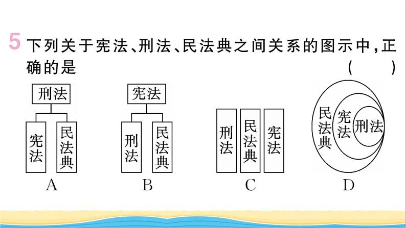 玉林专版八年级道德与法治下册第一单元坚持宪法至上第二课保障宪法实施第1框坚持依宪治国作业课件新人教版07