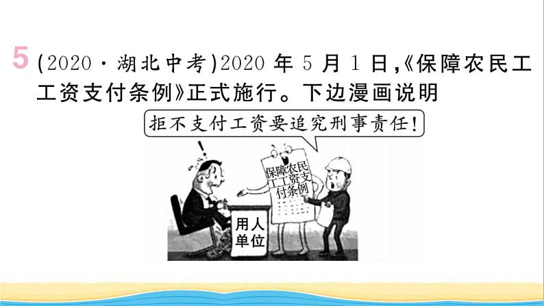 玉林专版八年级道德与法治下册第四单元崇尚法治精神单元小结作业课件新人教版第6页