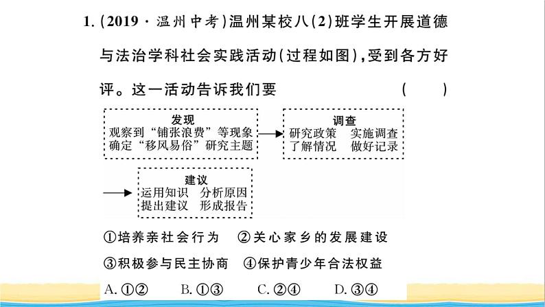 八年级道德与法治上册第一单元走进社会生活单元小结作业课件新人教版1第2页