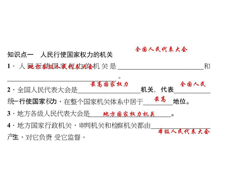 八年级道德与法治下册(部编版)作业课件：第-六-课-我国国家机构-第1课时-国家权力机关第4页