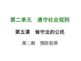 八年级上册道法第五课第二框预防犯罪(20张)ppt课件
