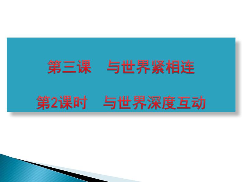部编版《道德与法治》九年级下册-第三课第二节-与世界深度互动课件PPT第2页