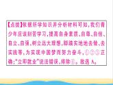 九年级道德与法治下册第三单元走向未来的少年小结作业课件新人教版