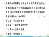 九年级道德与法治下册第一单元我们共同的世界热点专题作业课件新人教版
