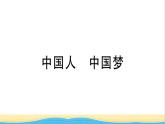 安徽专版九年级道德与法治下册精题汇编中国人中国梦作业课件新人教版