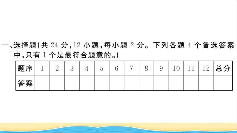 安徽专版九年级道德与法治下册综合检测二作业课件新人教版02