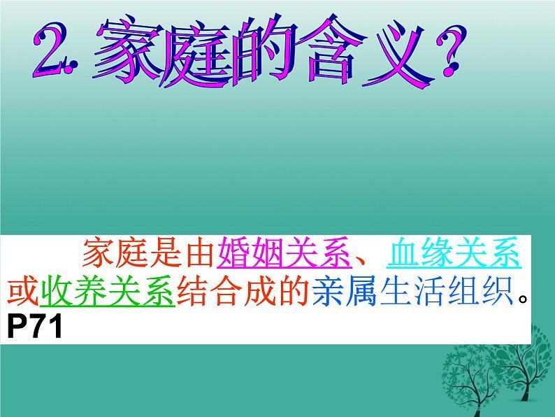 部编版七年级上册道德与法治第三单元 师长情谊第七课 亲情之爱 7.1家的意味课件PPT第8页