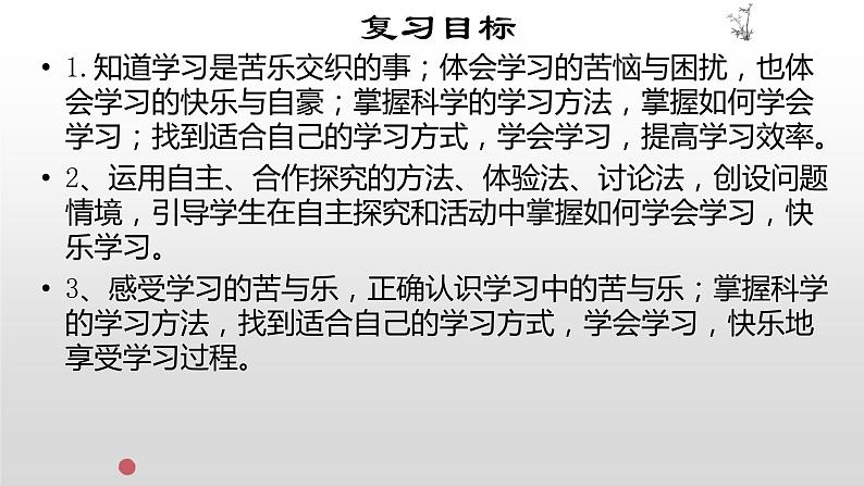 部编版七年级上册道德与法治第一单元 成长的节拍第二课学习新天地2.2享受学习复习课件02