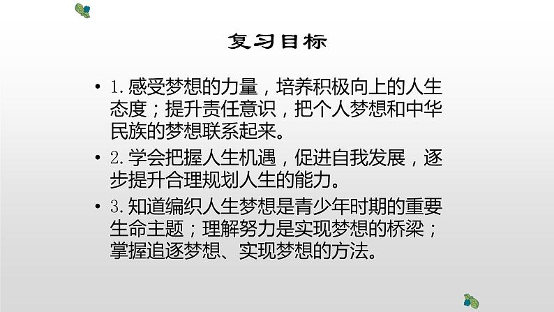 部编版七年级上册道德与法治第一单元 成长的节拍第一课 中学时代 1.2少年有梦复习课件02