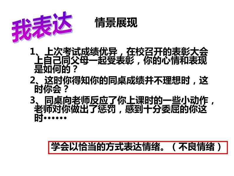 部编版道德与法治七年级下册 4.2 情绪的管理 课件05