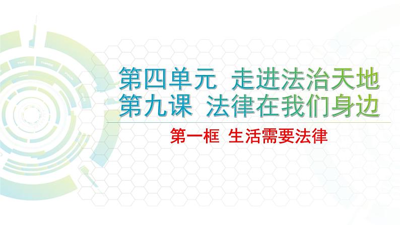 部编版道德与法治七年级下册 生活需要法律实用课件第2页