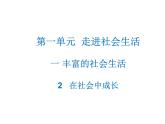 部编版道德与法治八年级上册 1.2 在社会中成长 课件（15张ppt）