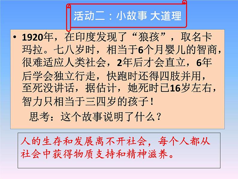 部编版道德与法治八年级上册 1.2 在社会中成长（课件）第6页