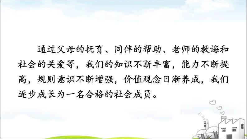 部编版道德与法治八年级上册 1.1.2 在社会中成长  课件（26张ppt）第8页