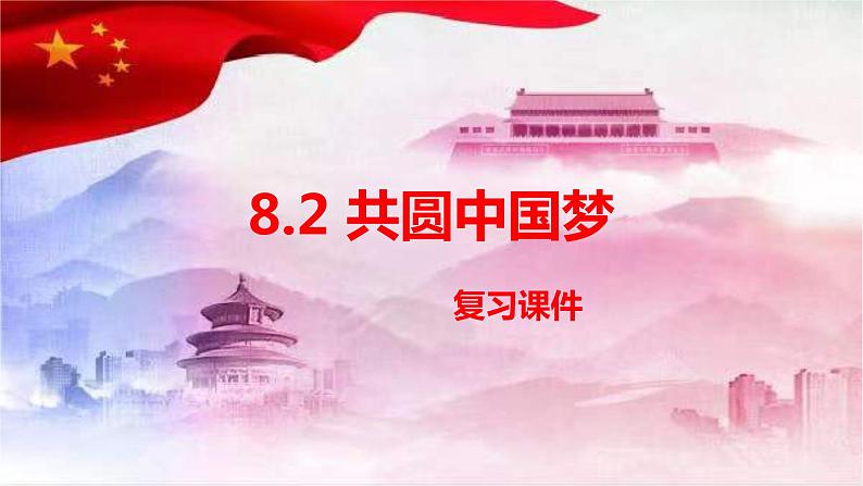 部编版道德与法治九年级上册8.2共圆中国梦复习课件01