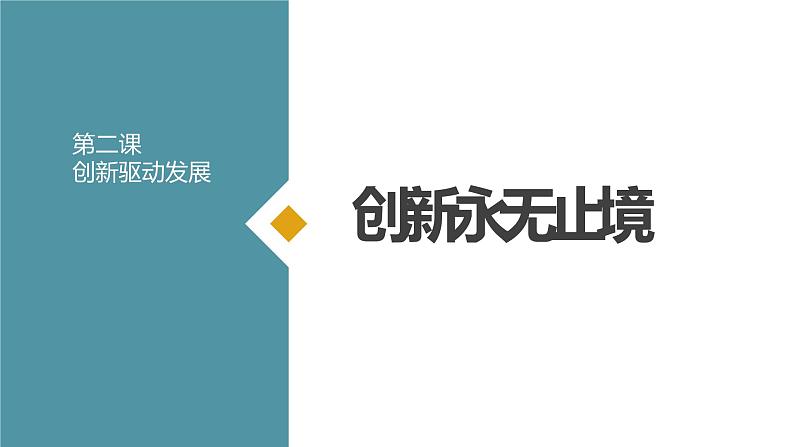 部编版道德与法治九年级上册2.2 创新永无止境 课件01