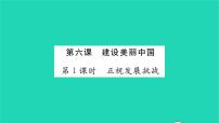 初中政治 (道德与法治)人教部编版九年级上册第三单元 文明与家园第六课 建设美丽中国正视发展挑战习题ppt课件