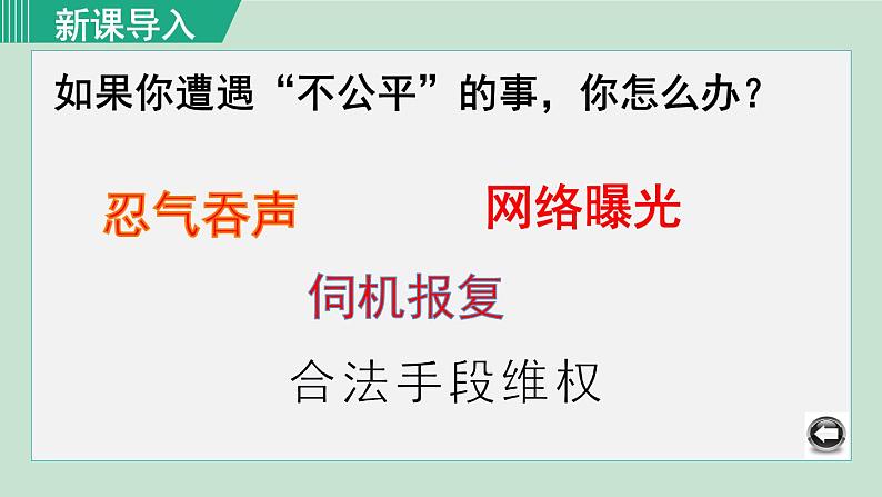 人教版八年级道法下册 8.2公平正义的守护 课件第2页