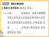 道德与法治八下 3.6.2 中华人民共和国主席 习题课件PPT